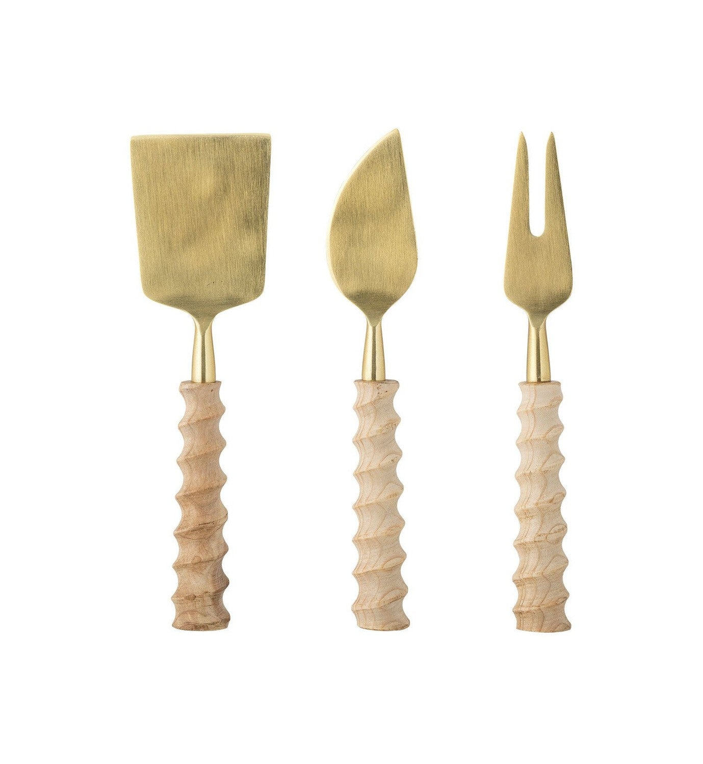 Bloomingville Noci Cheese Utensils, Goud, roestvrij staal