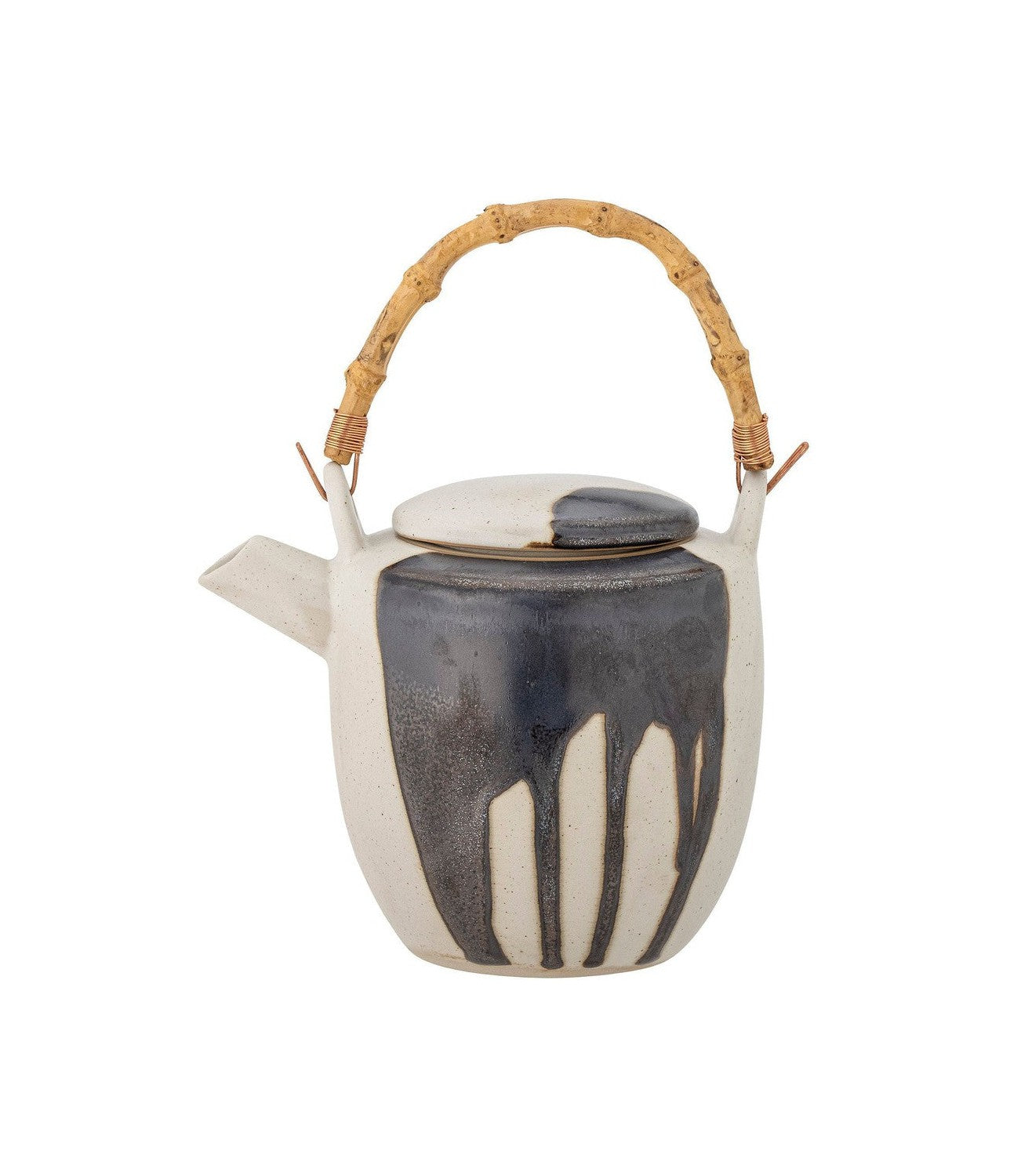 Bloomingville Okayama Teapot, Blue, steengoed