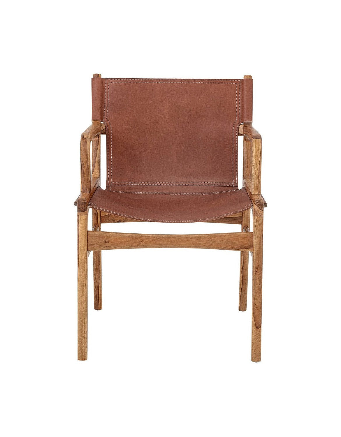 Bloomingville Ollie Lounge stol, brun, læder