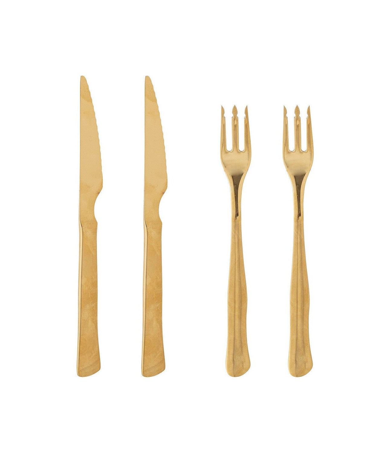 Bloomingville Ollin Steak Cutlery, Gold, Stainless Steel