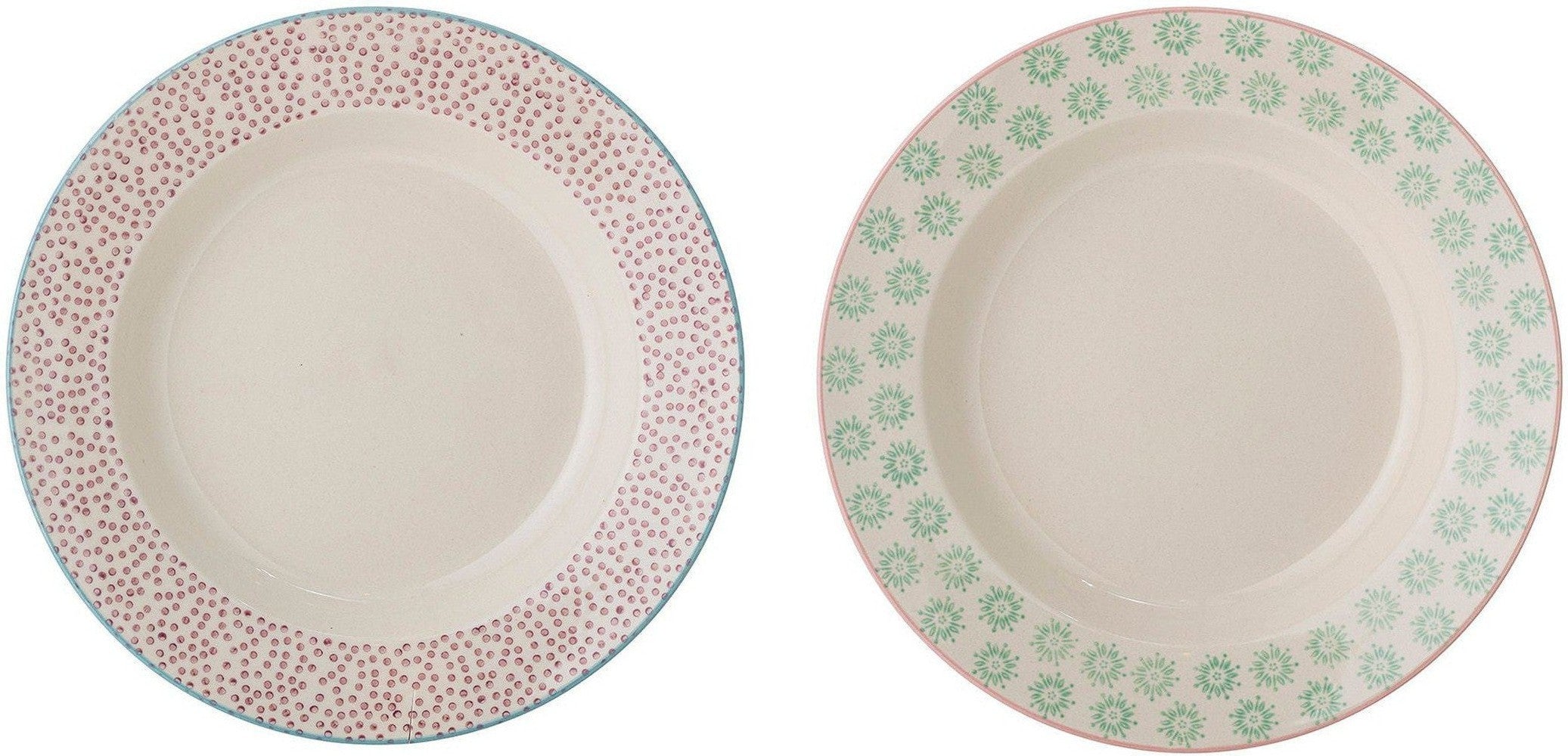 [product_category]-Bloomingville Patrizia Pasta Plate, Green, Stoneware-Bloomingville-5711173270064-82049931-BLO-1