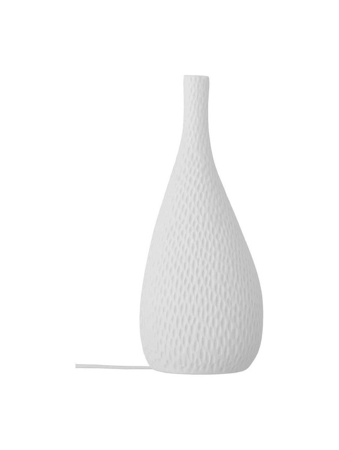 Bloomingville Pela Table Lamp, White, Stoneware