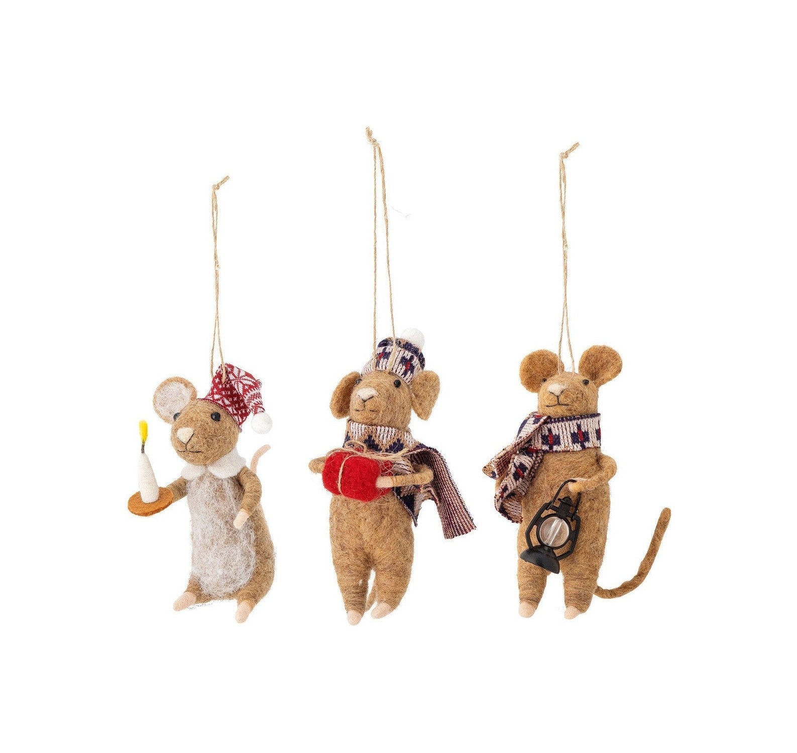 Bloomingville PEO -ornament, bruin, wol