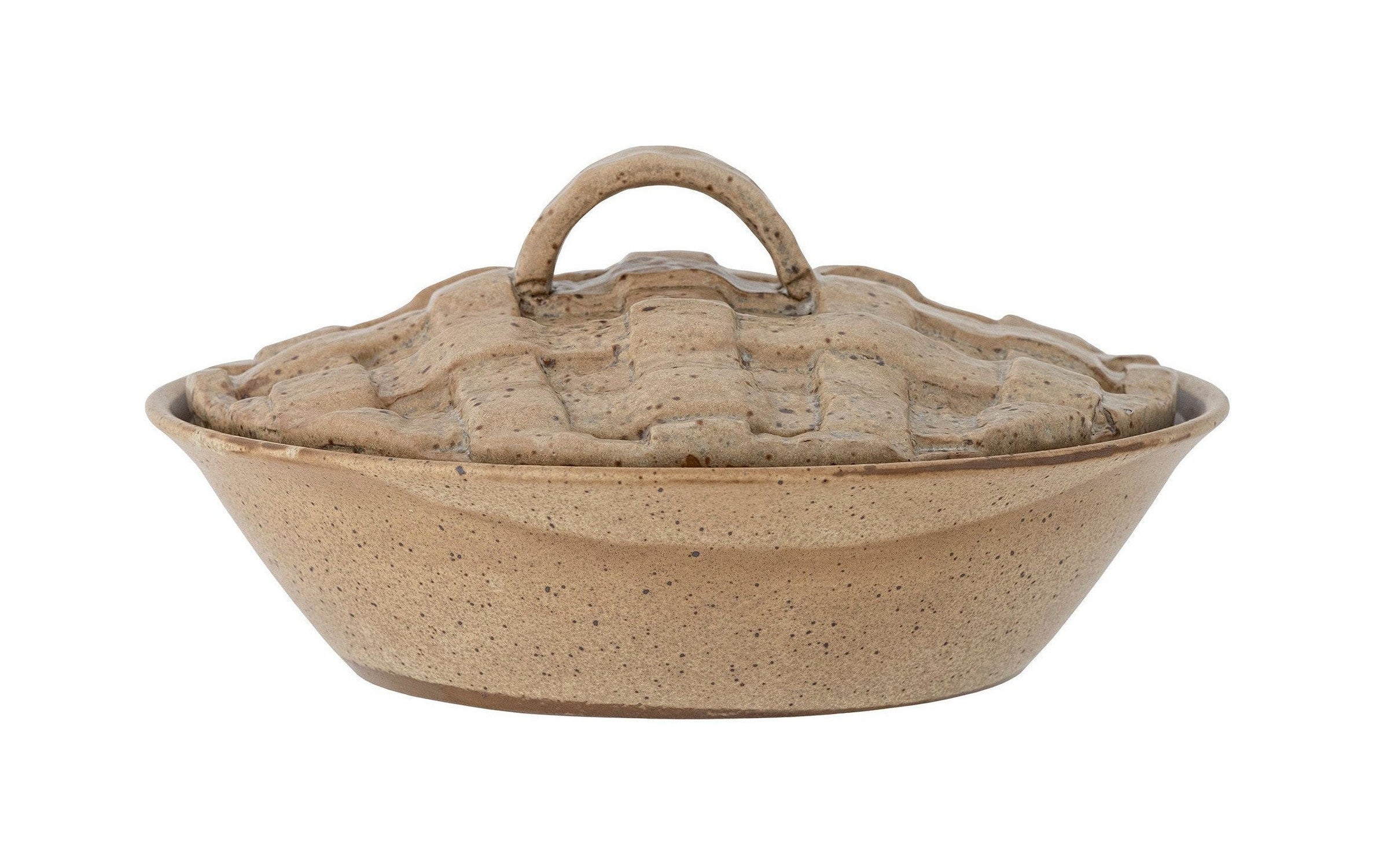 Bloomingville Rozalin Oven Dish met deksel, bruin, steengoed