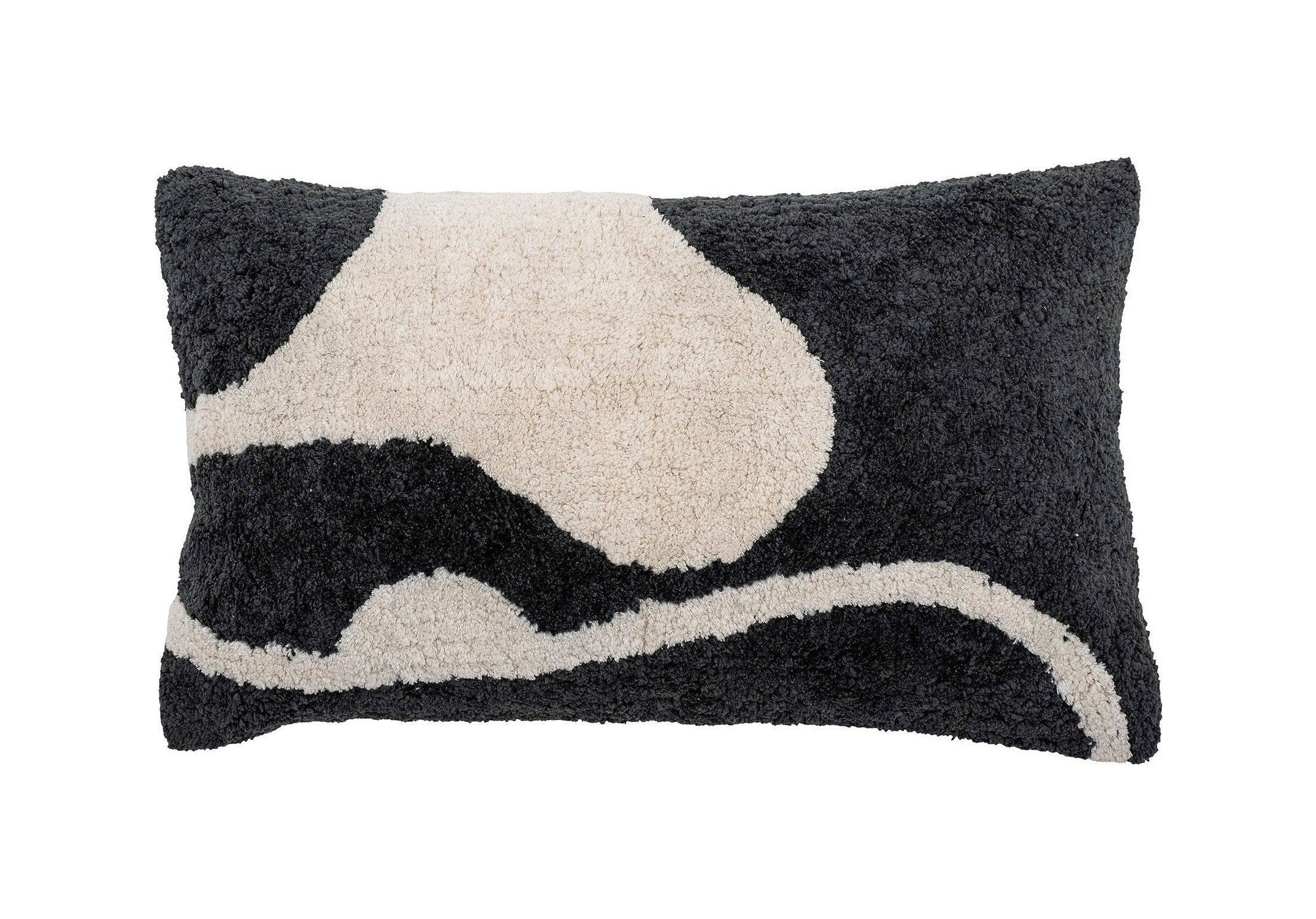 Bloomingville Ryton Cushion, noir, coton