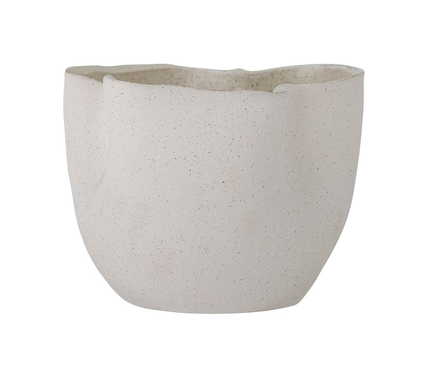 Bloomingville Sanam Flowerpot, wit, steengoed