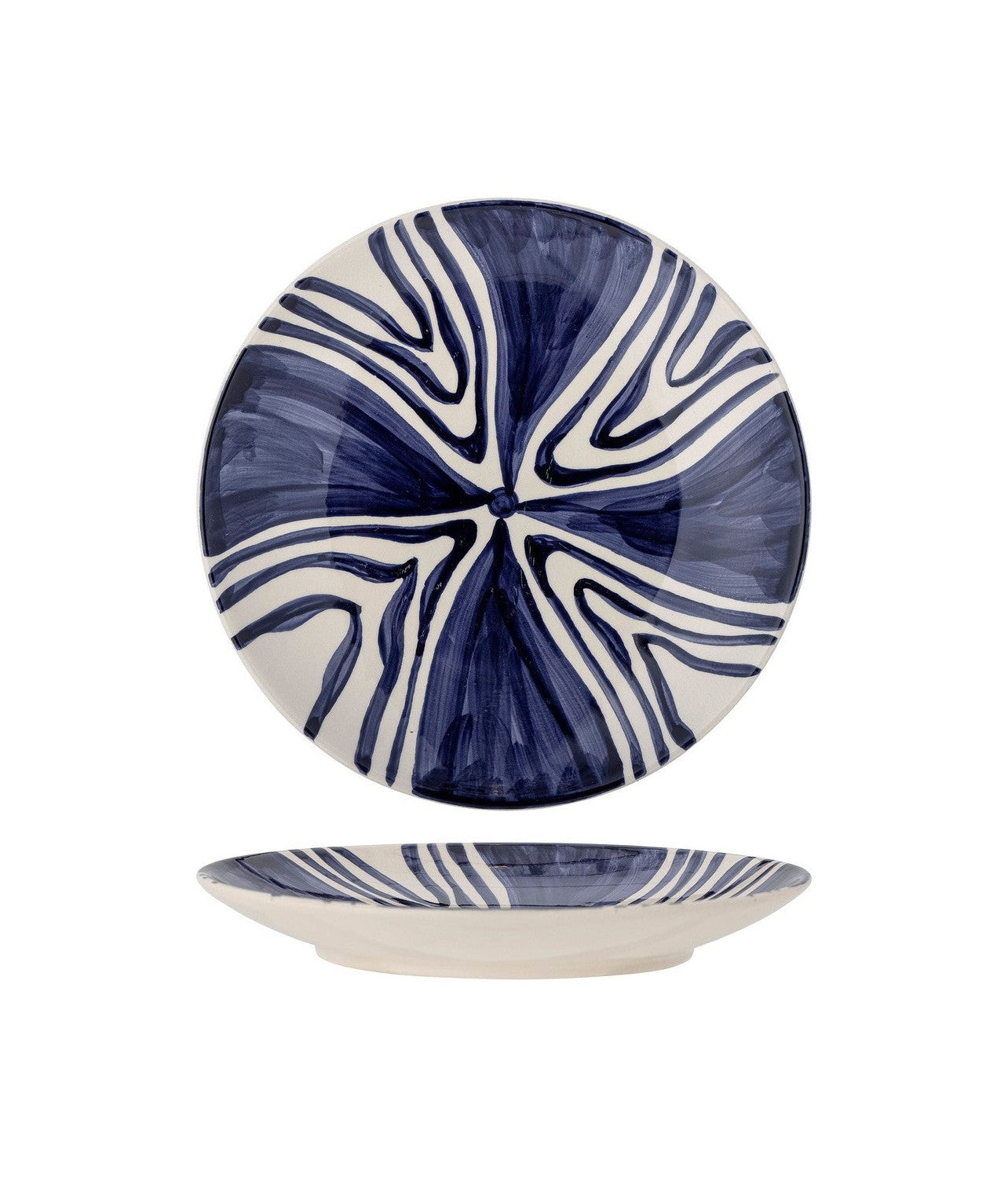 Bloomingville Shama Plate, Blue, Goneware