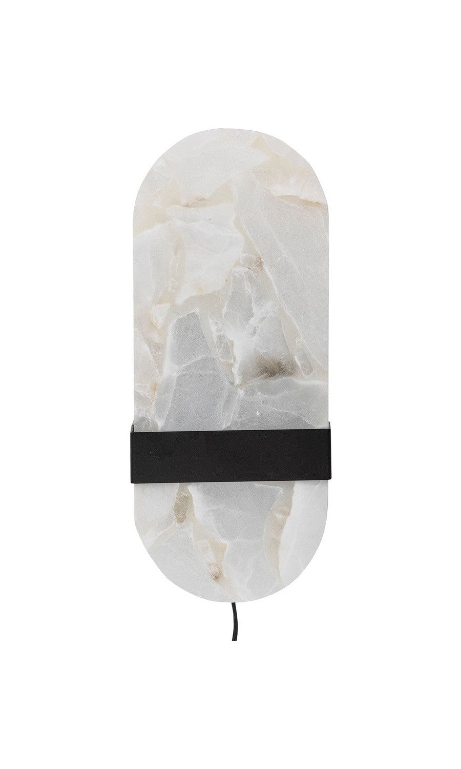 Bloomingville Taco Wandlampe, Schwarz, Alabaster