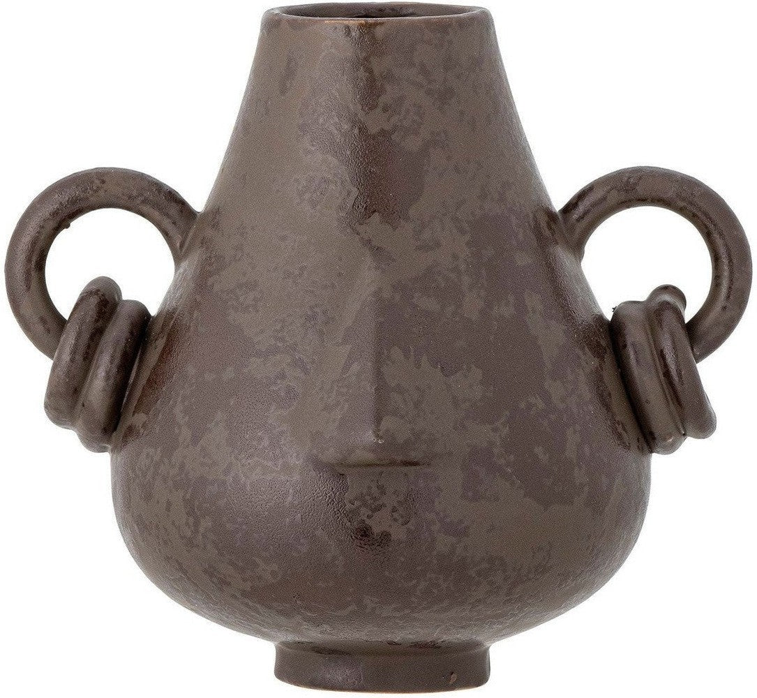 [product_category]-Bloomingville Tarun Deco Vase, Brown, Stoneware-Bloomingville-5711173295036-82057491-BLO-1