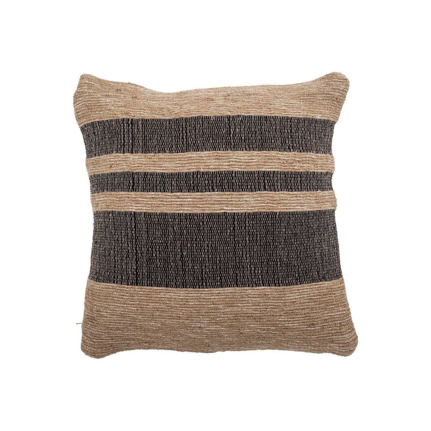 Bloomingville Temi Cushion, zwart, gerecycled katoen