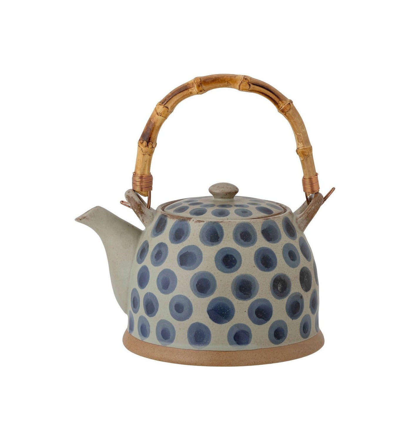 Bloomingville Tinni Teapot, blått, steingods