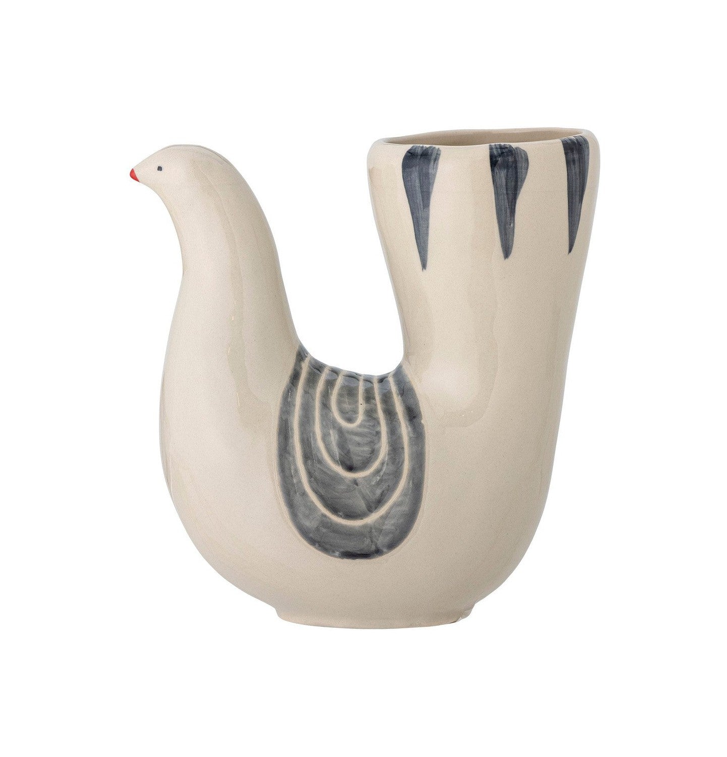 Bloomingville Trudy Vase, weiß, Steinzeug