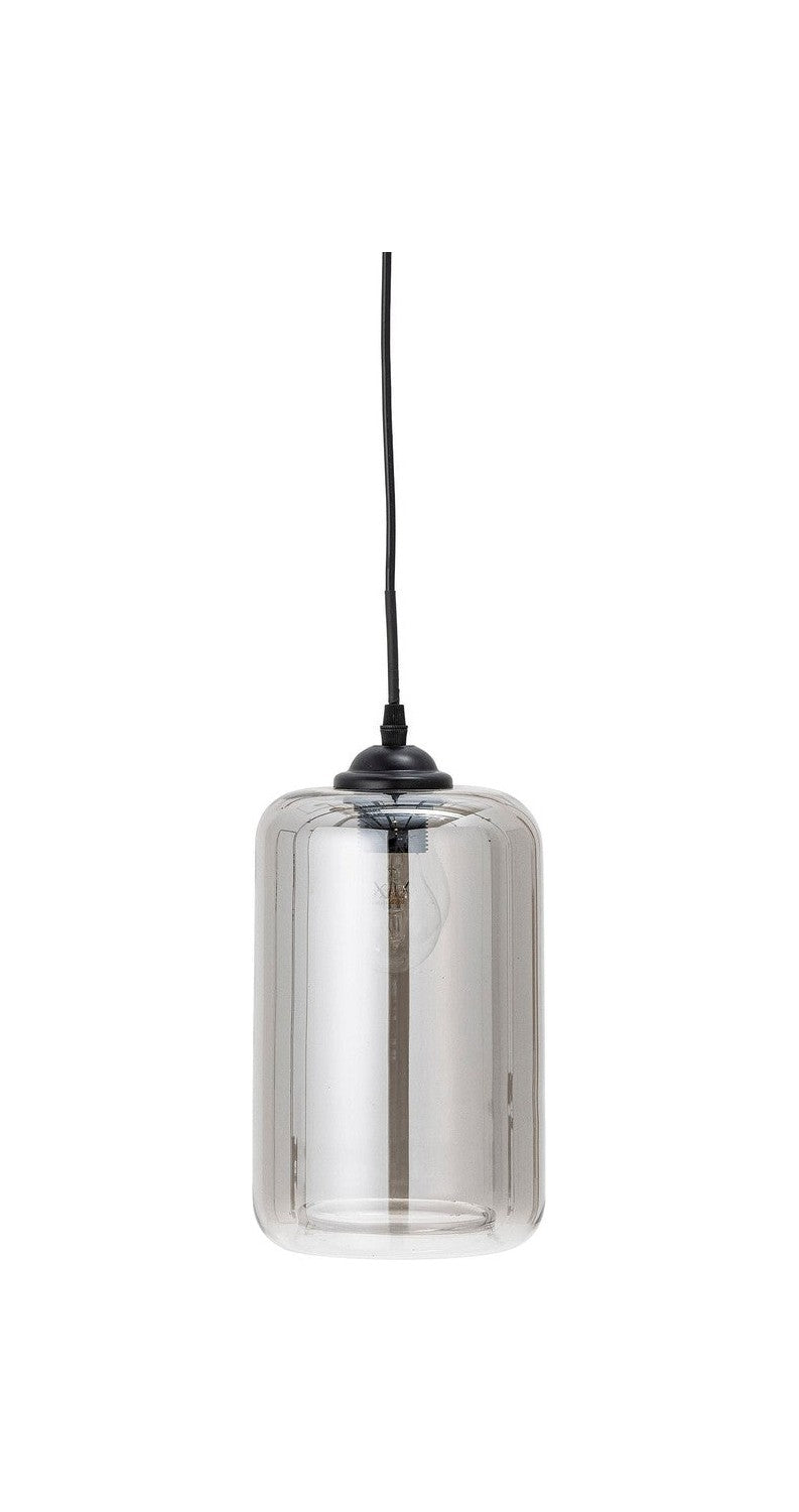 Lámpara colgante de Bloomingville Yoana, gris, vidrio