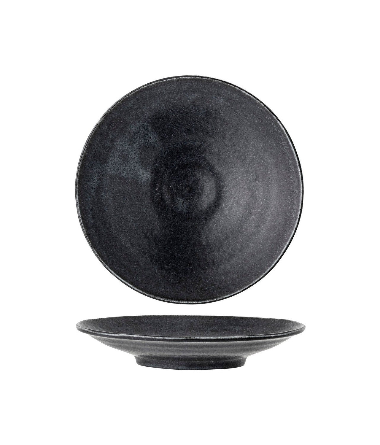 Bloomingville Yoko Plate, svart, porslin