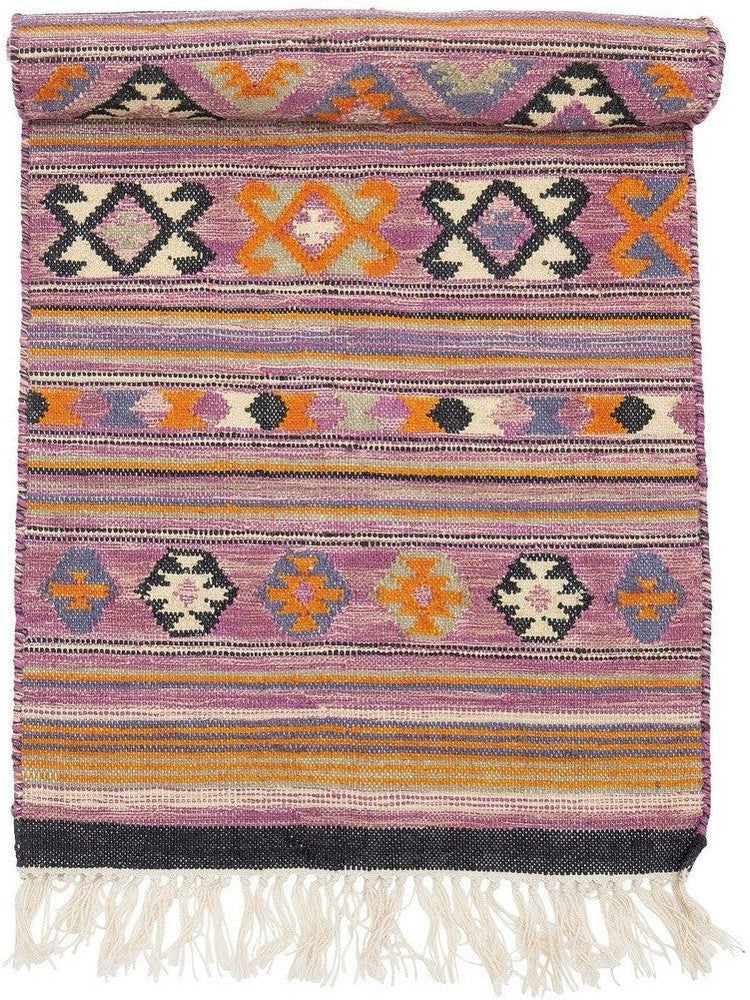 [product_category]-Bloomingville Yolanda Rug, Purple, Cotton-Bloomingville-5711173300198-82059362-BLO-1