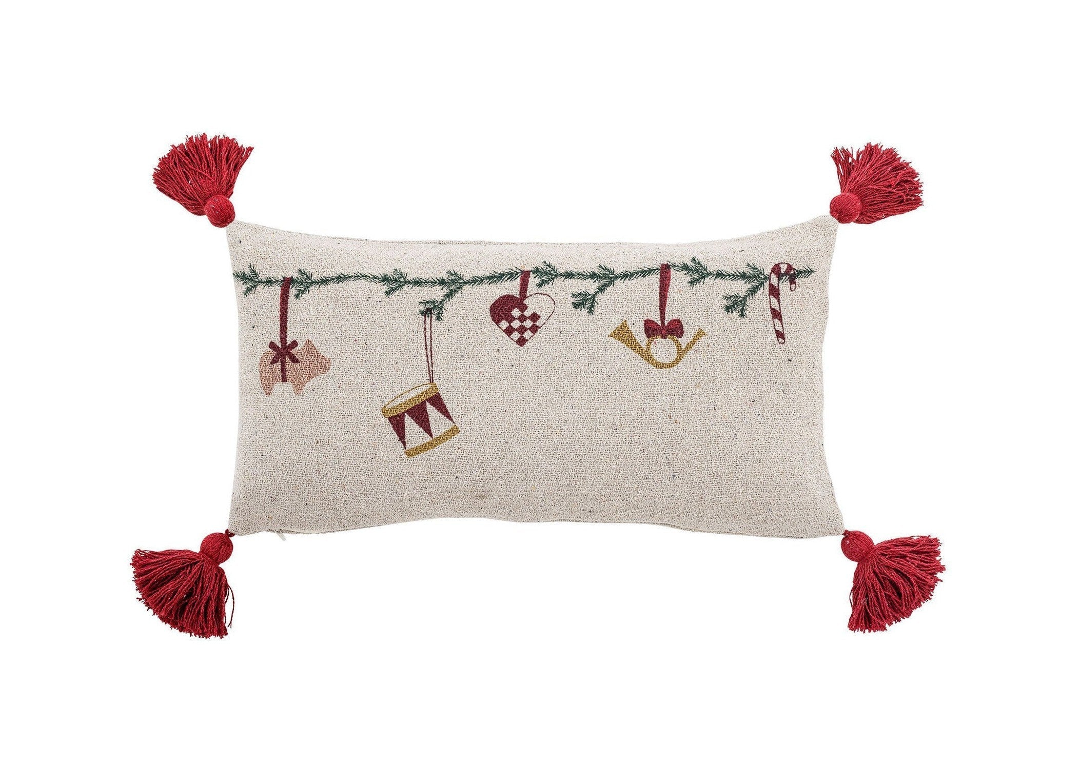 Bloomingville Yule Cushion, Naturaleza, Algodón