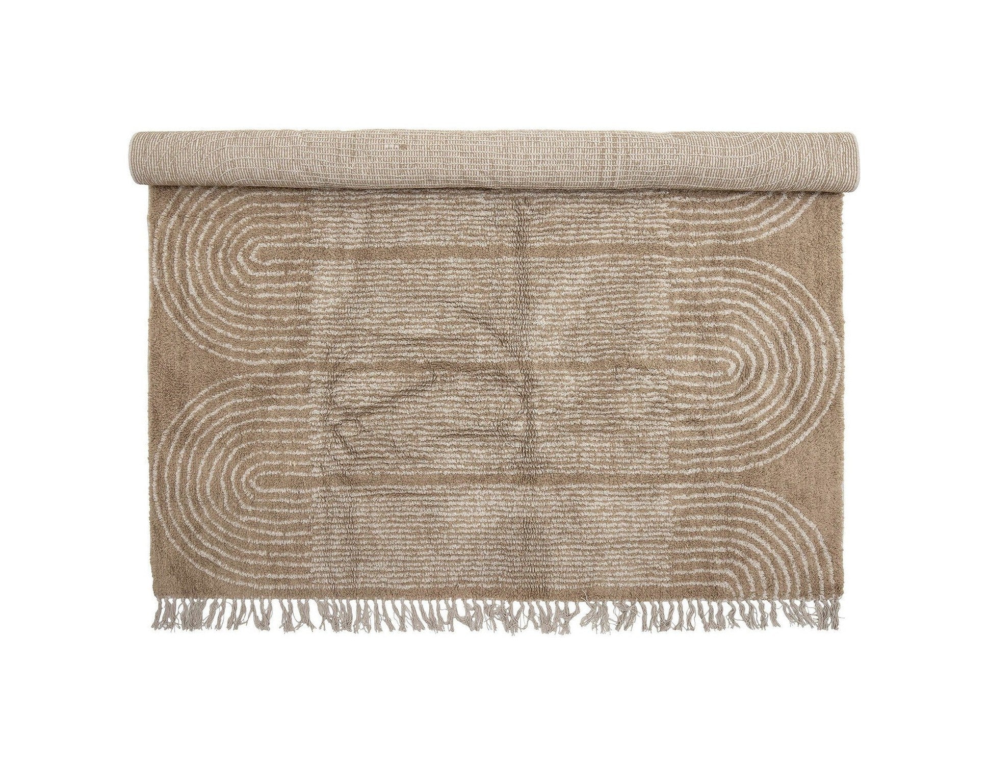 Bloomingville Zeynep地毯，棕色，棉花