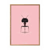 brainchild Ant Classic Poster frame gemaakt van licht hout 30x40 cm roze achtergrond