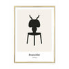  Ant Design Icon Poster Brass Coloured Frame 70 X100 Cm Grey