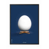  Egg Classic Poster Rahmen aus schwarz lackiertem Holz 30x40 cm dunkelblauer Hintergrund