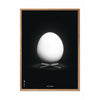  Egg Classic Poster Frame Made Of Light Wood 30x40 Cm Black Background