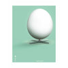  Egg Classic Poster Without Frame 70 X100 Cm Mint Green Background