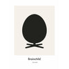  Egg Design Icon Poster ohne Rahmen 30 X40 Cm Grau