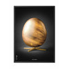  Egg Figures Poster Frame Made Of Black Lacquered Wood 30x40 Cm Black