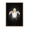 brainchild Pelikan Classic plakat mørk træramme 70x100 cm sort baggrund