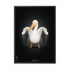 brainchild Pelikan Classic plakat ramme i sort lakeret træ 50x70 cm sort baggrund