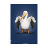  Pelikan Classic Poster Without Frame A5 Dark Blue Background