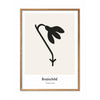  Snowdrop Design Icon Poster Frame Made Of Light Wood 30x40 Cm Grey