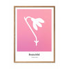  Snowdrop Design Icon Poster frame gemaakt van licht hout 30x40 cm roze