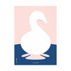  Affiche du papier cygne sans cadre 30 x40 cm fond rose