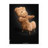 brainchild Poster classique en peluche en peluche sans cadre 50 x70 cm fond noir