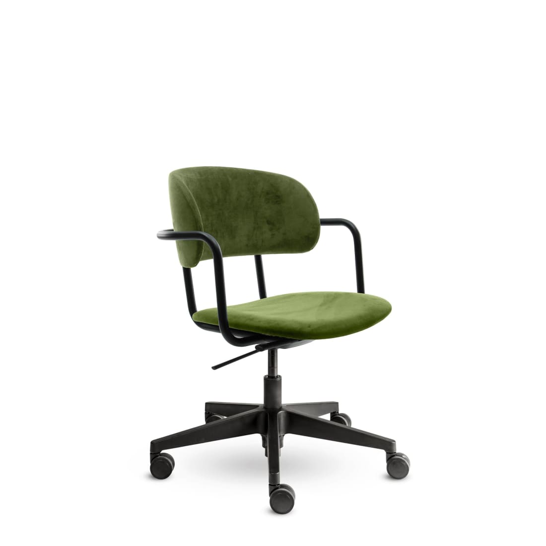 Design Design Velvet Office Chair Olive Pure