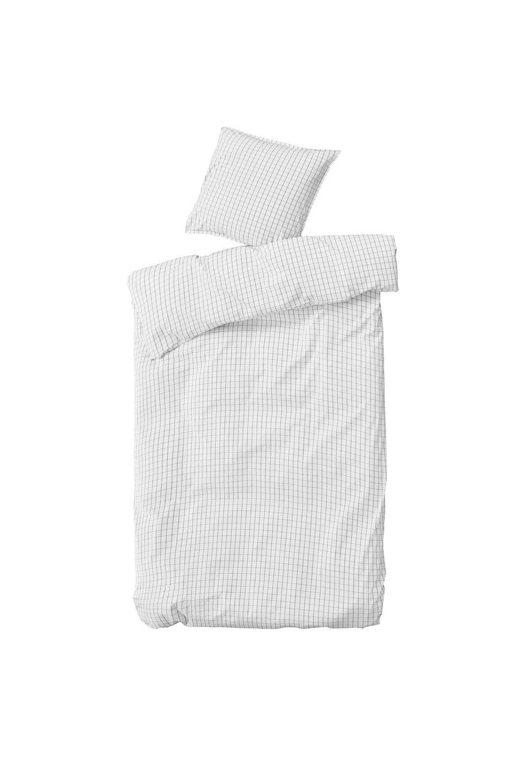 Door Nord Bed Linen, Bnerika, Snow W. steenkool