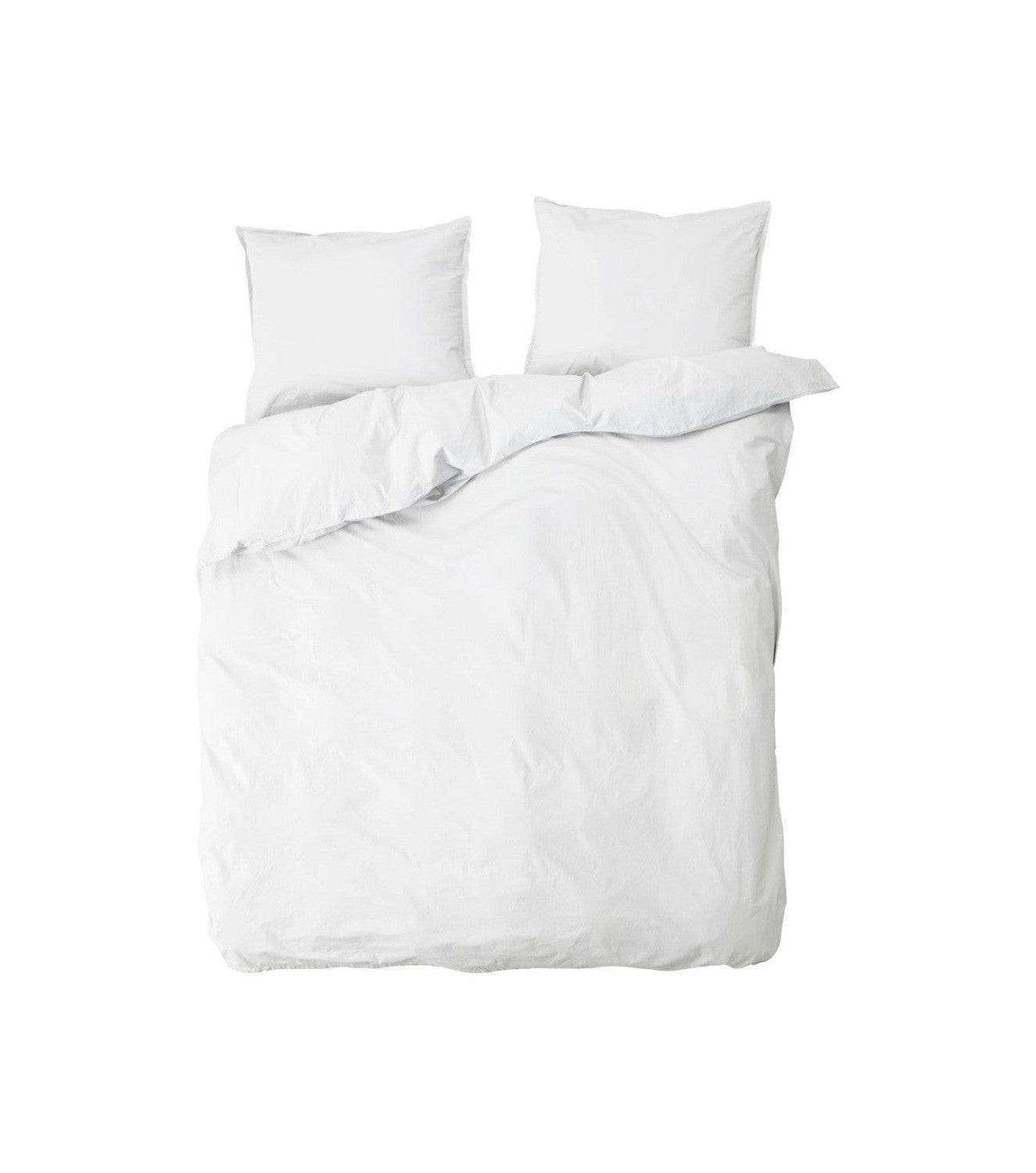 Di Nord Linen a letto a doppio letto, bningrid, neve