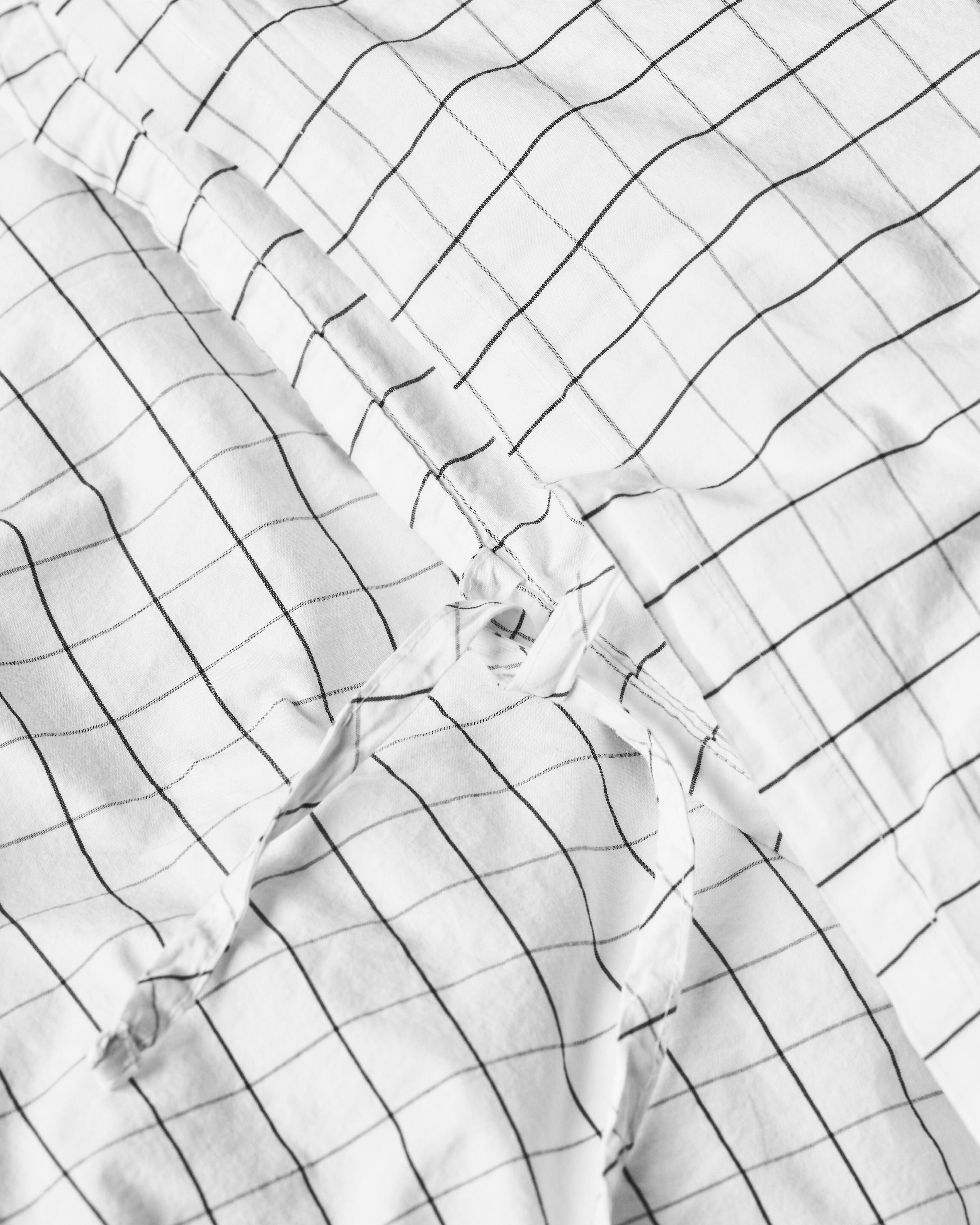Di Nord Erika Letty Linen Set 220x140 cm, neve con carbone