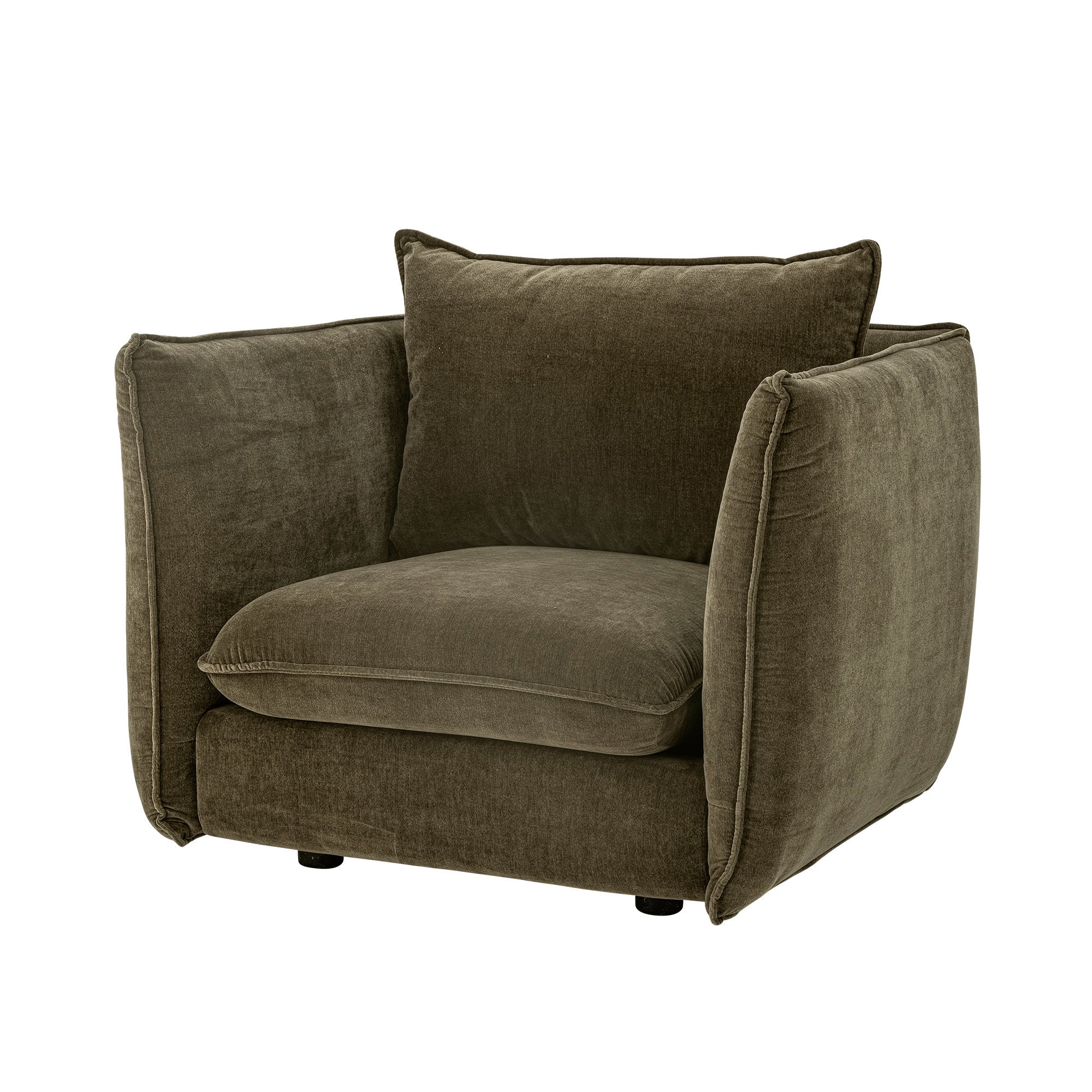 Sedia Bloomingville Austin Lounge, verde, poliestere riciclato