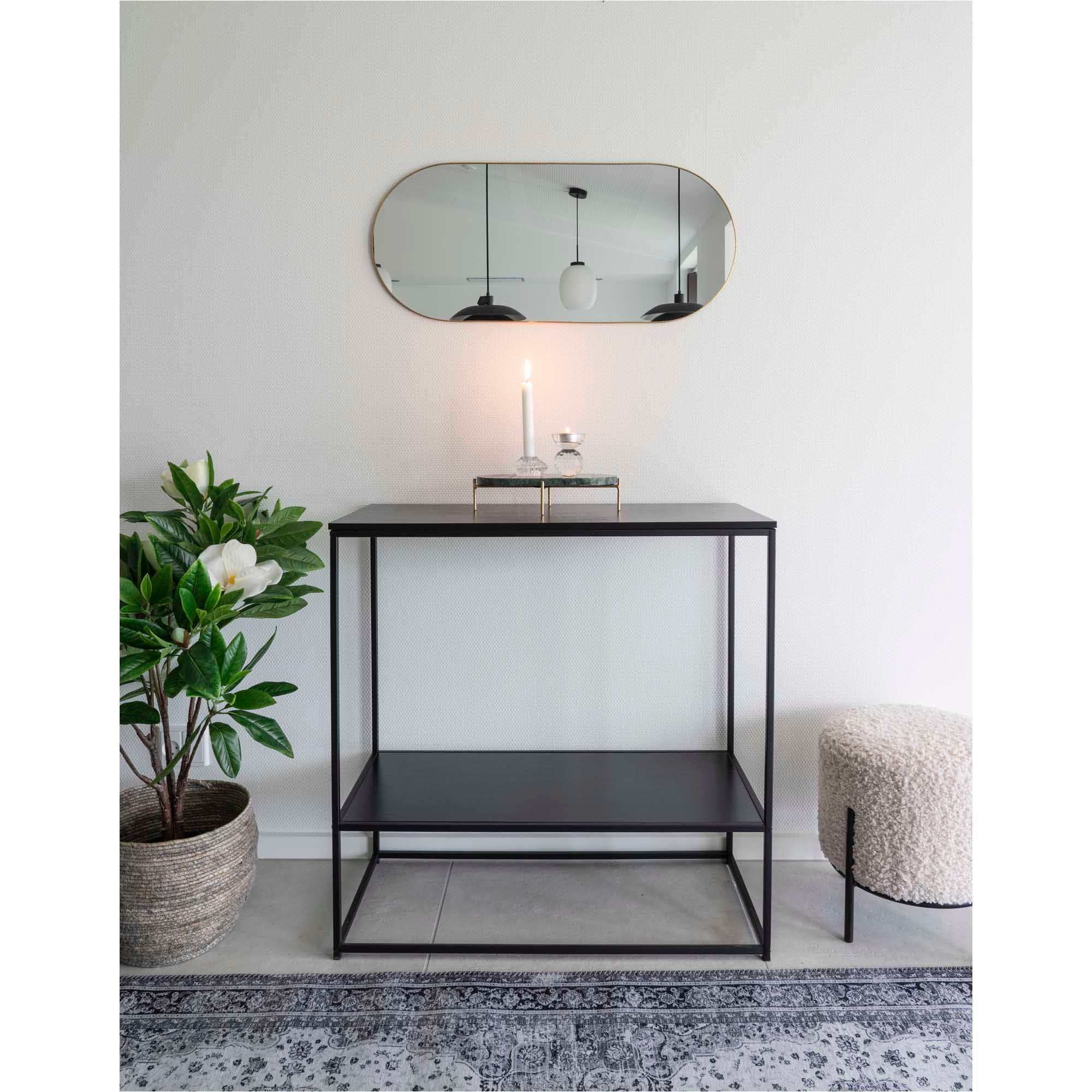 Maison nordique en jersey miroir ovale