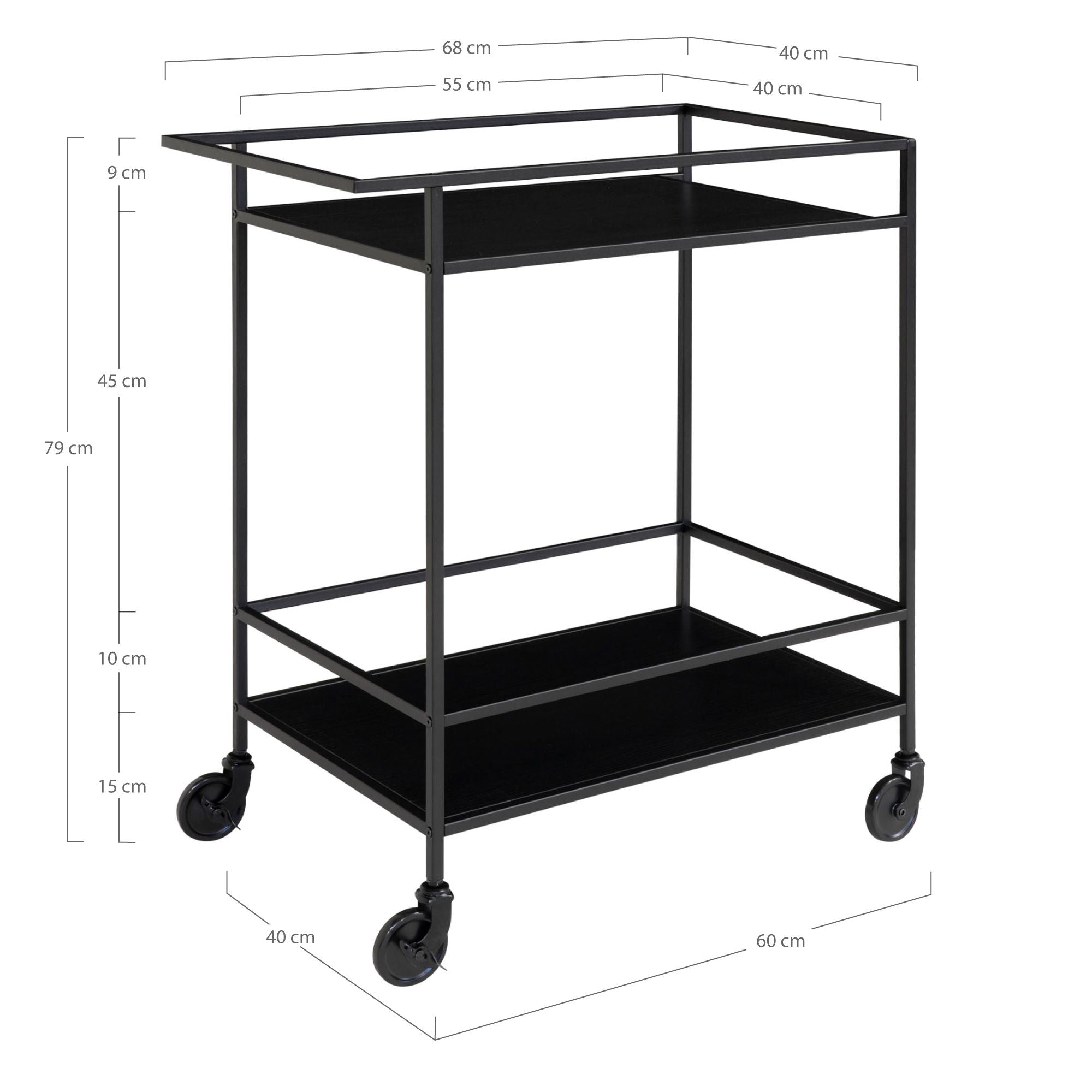 Haus nordischer Vita Bar Trolley