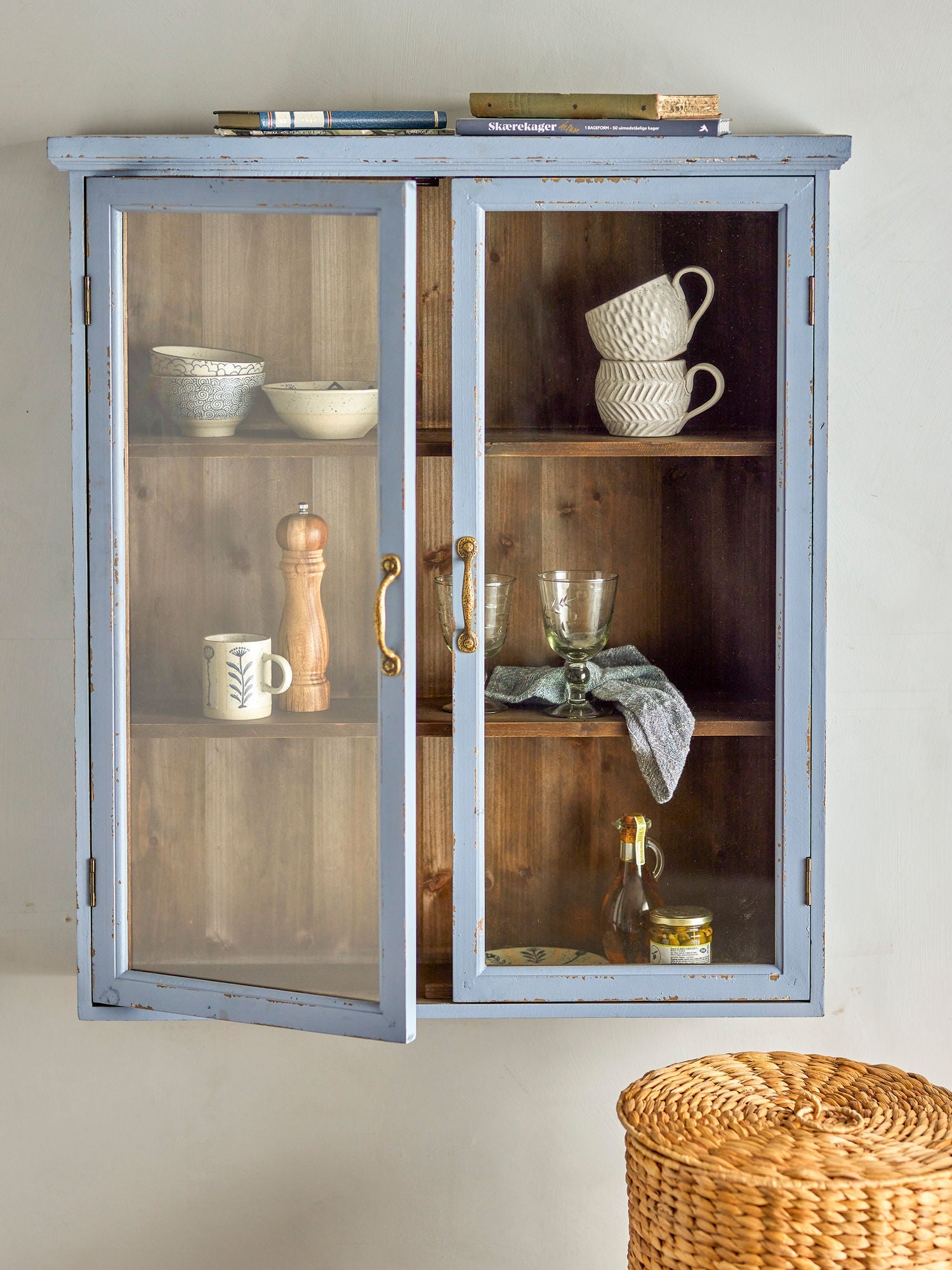 Collezione creativa Cabinet Hazem, Blue, Firwood