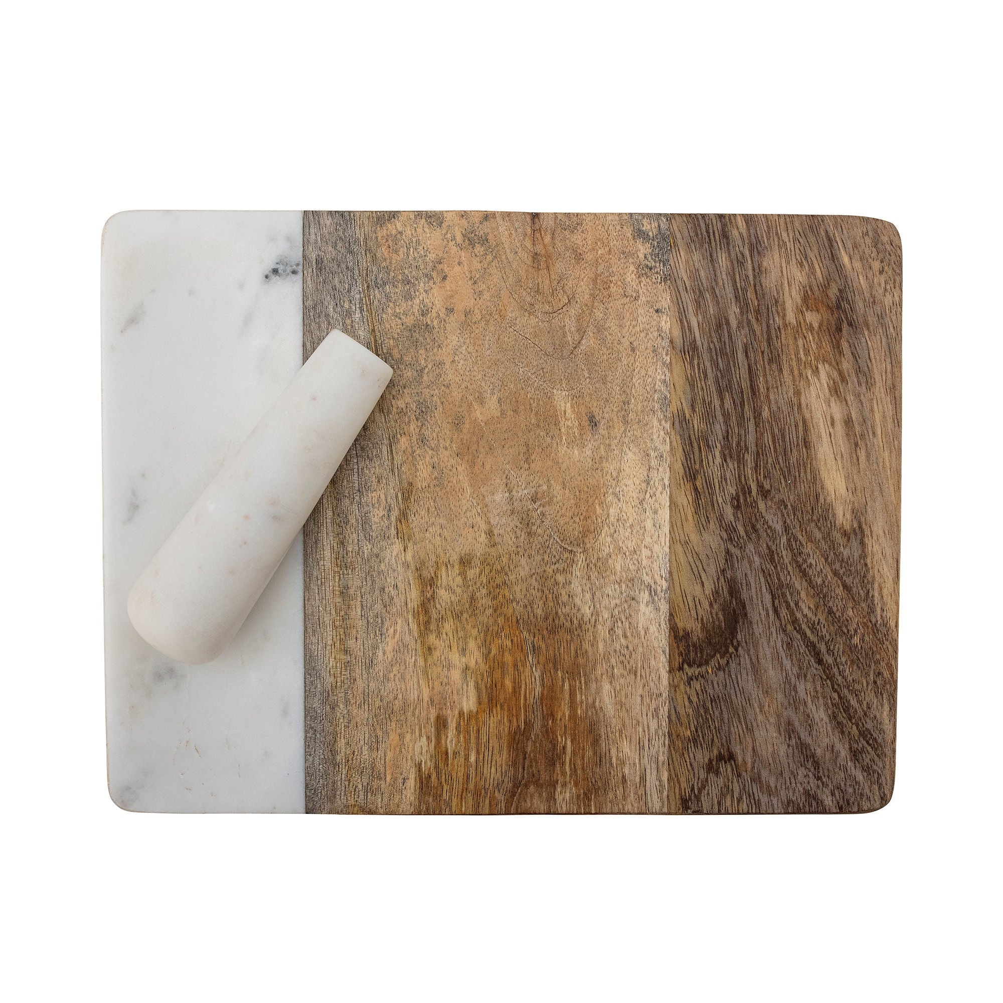 Creatieve collectie Havannah Cutting Board met stamper, Natuur, Mango