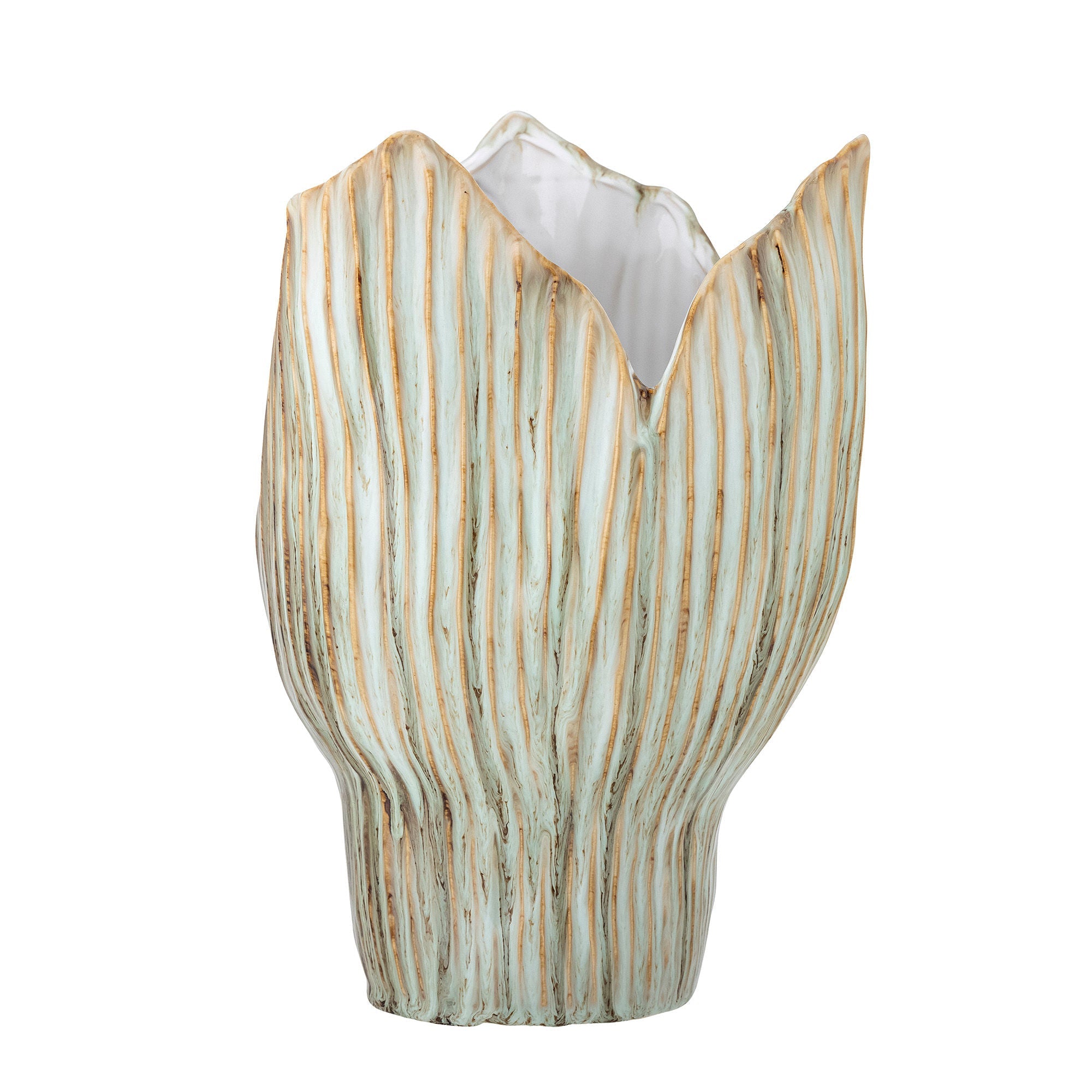 Bloomingville Mahira Vase, groen, steengoed