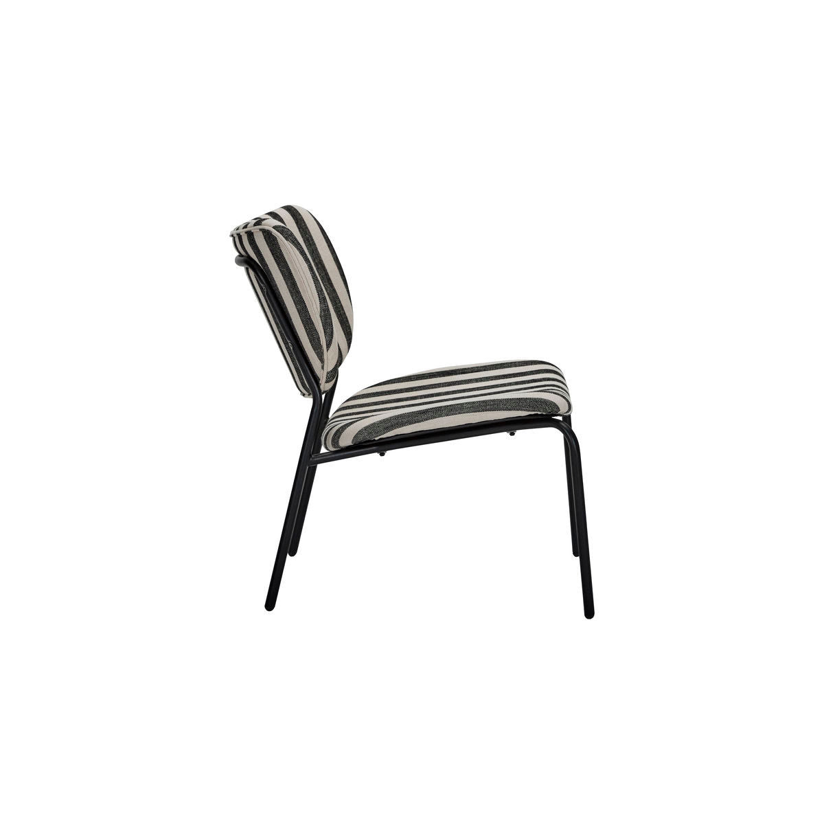 House Doctor Lounge Chair, Hdlonga, Schwarz/Off-White