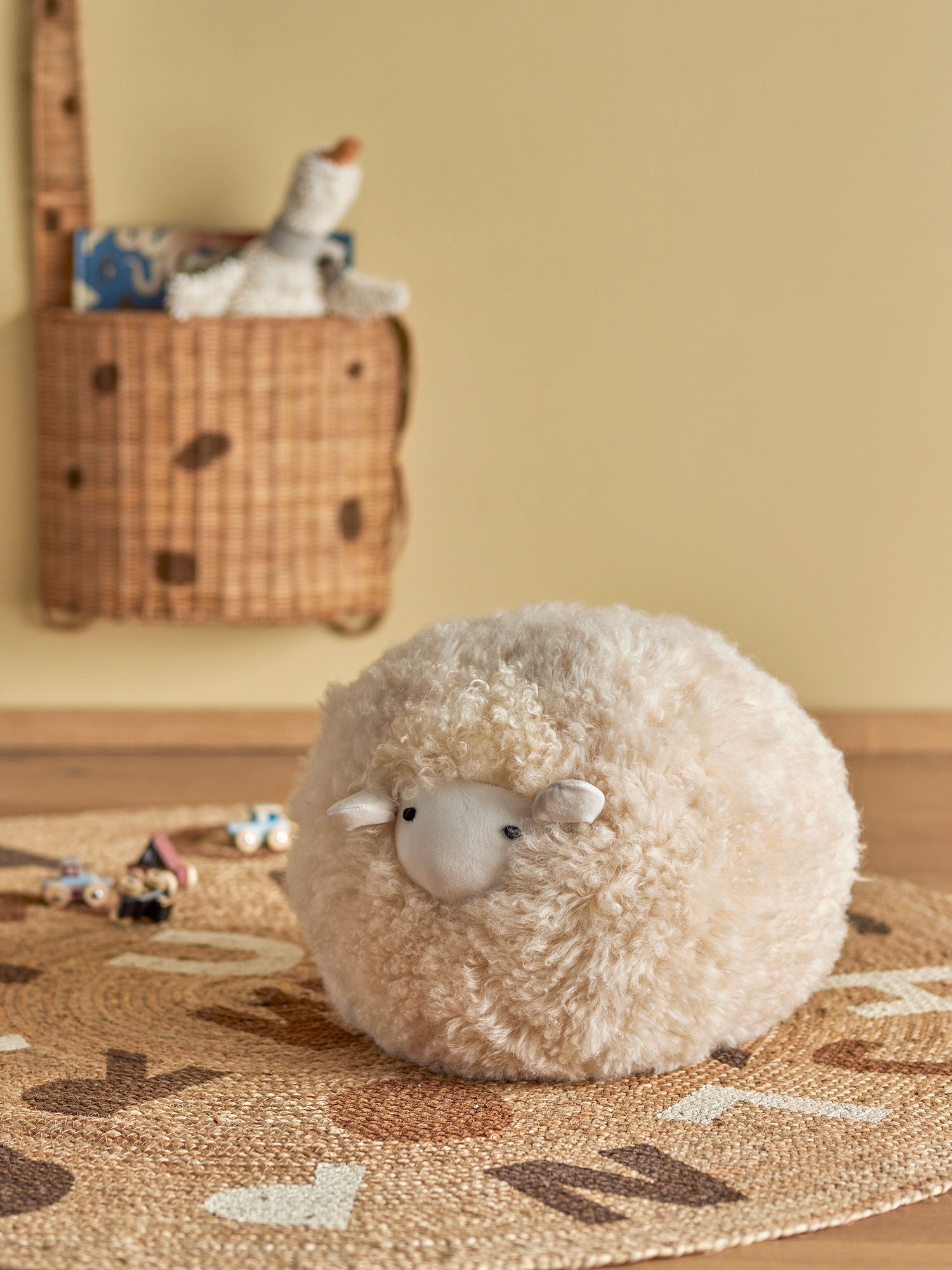 Bloomingville Mini Rubert Soft Toy, Nature, Lambsker