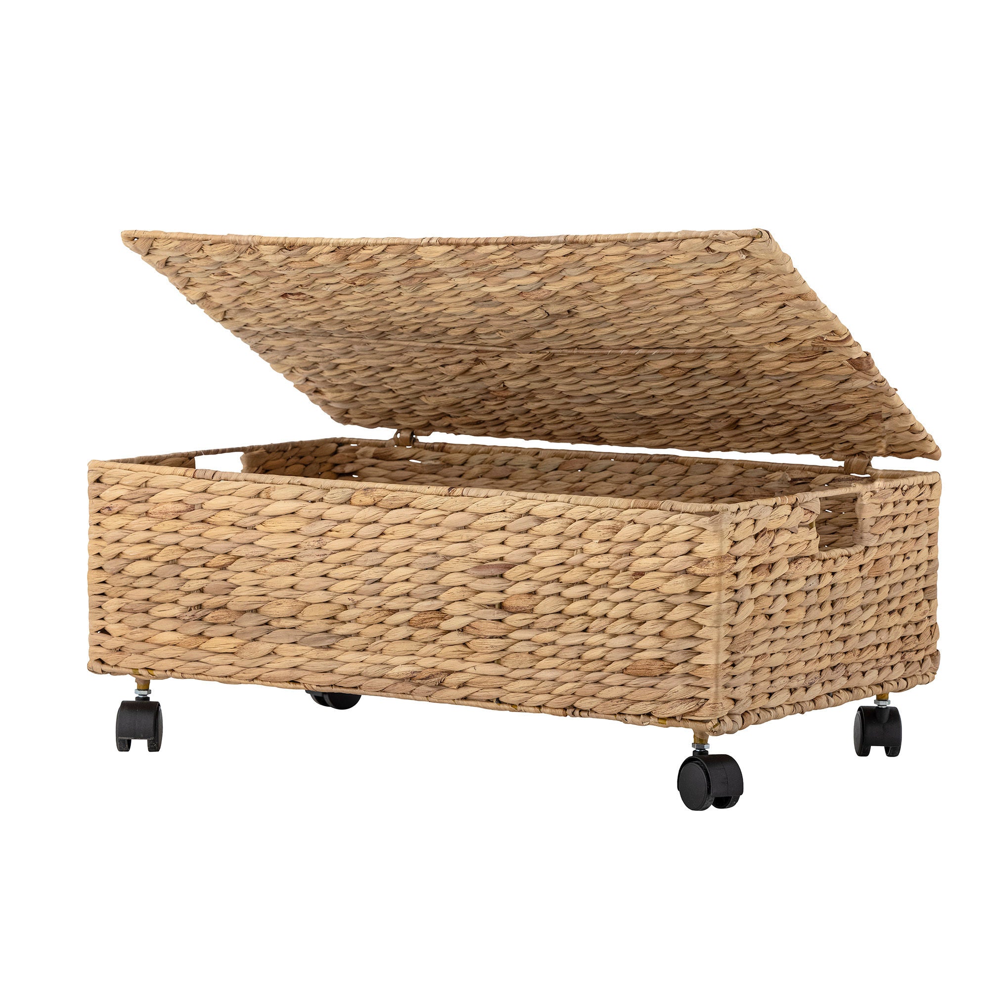 Bloomingville Mini Nelas Basket m/lokk, natur, vannhyacint