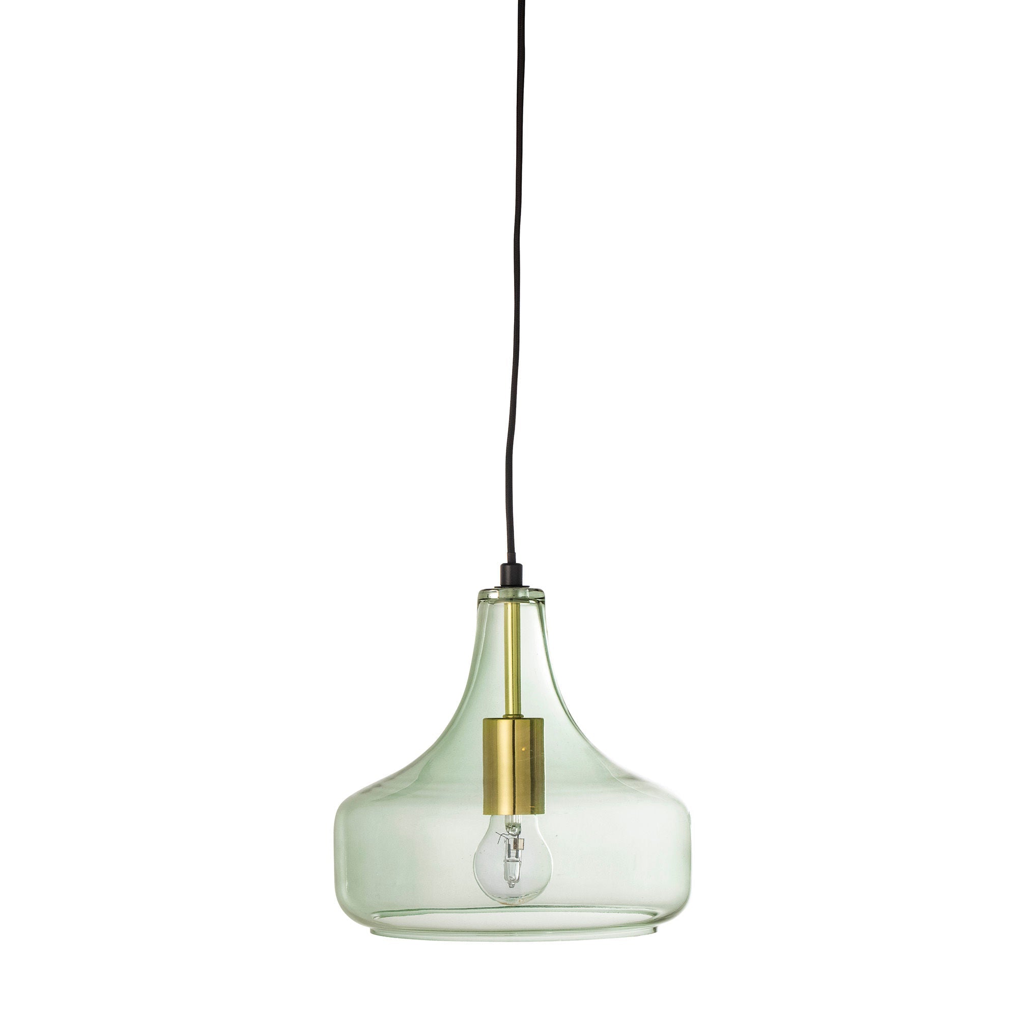 Lámpara colgante de Bloomingville Yuser, verde, vidrio