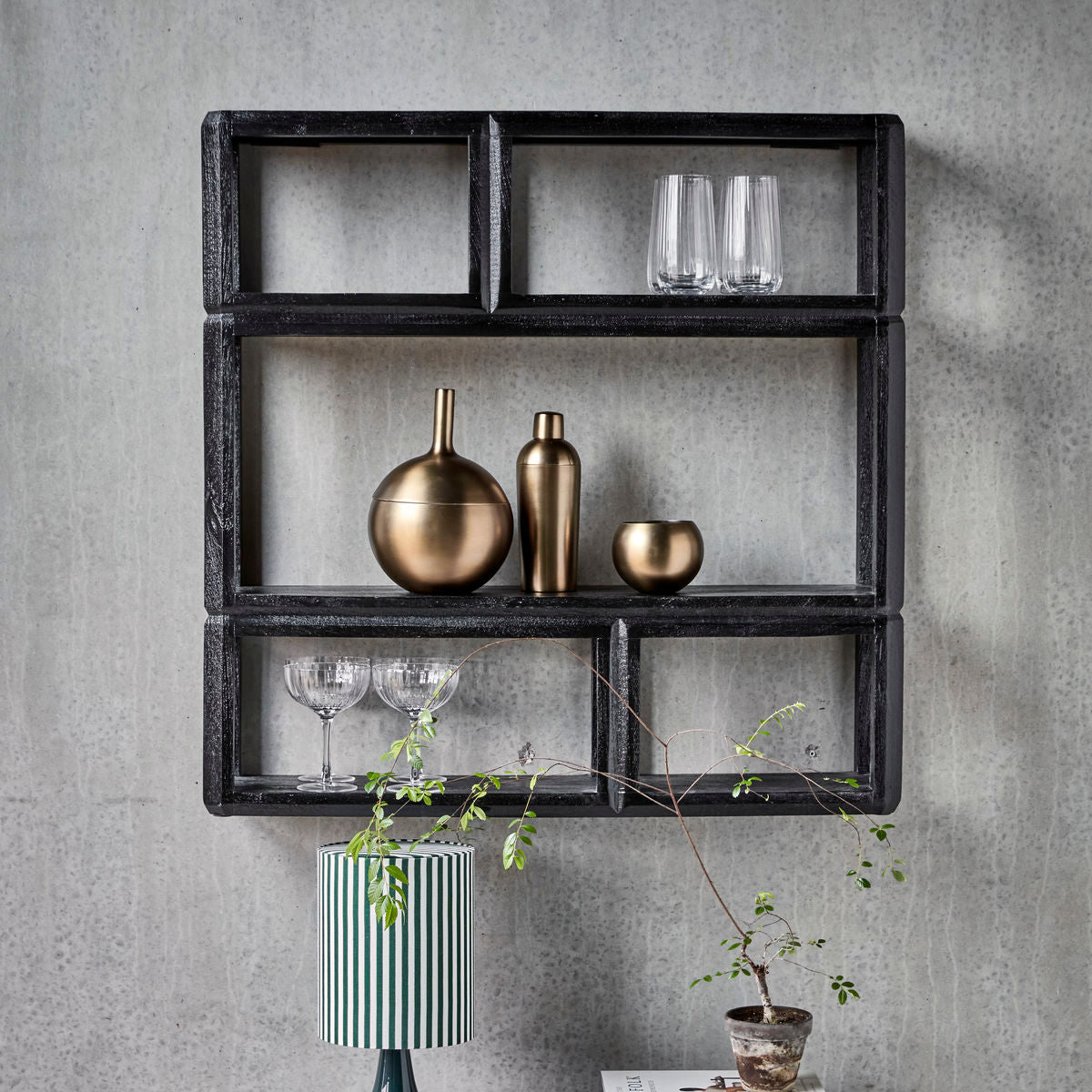 Huis Doctor Shelving Unit, Hdmono, zwart